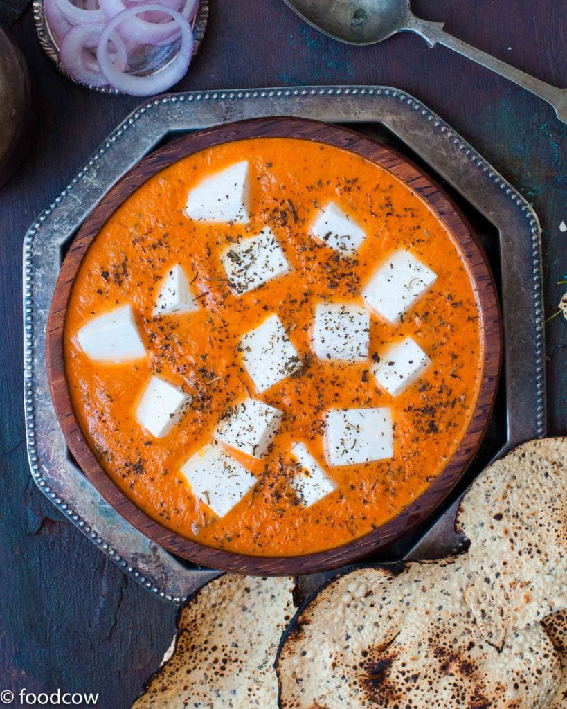 Paneer Butter Masala - Versatile Rich Indian Tomato Gravy with Cottage Cheese