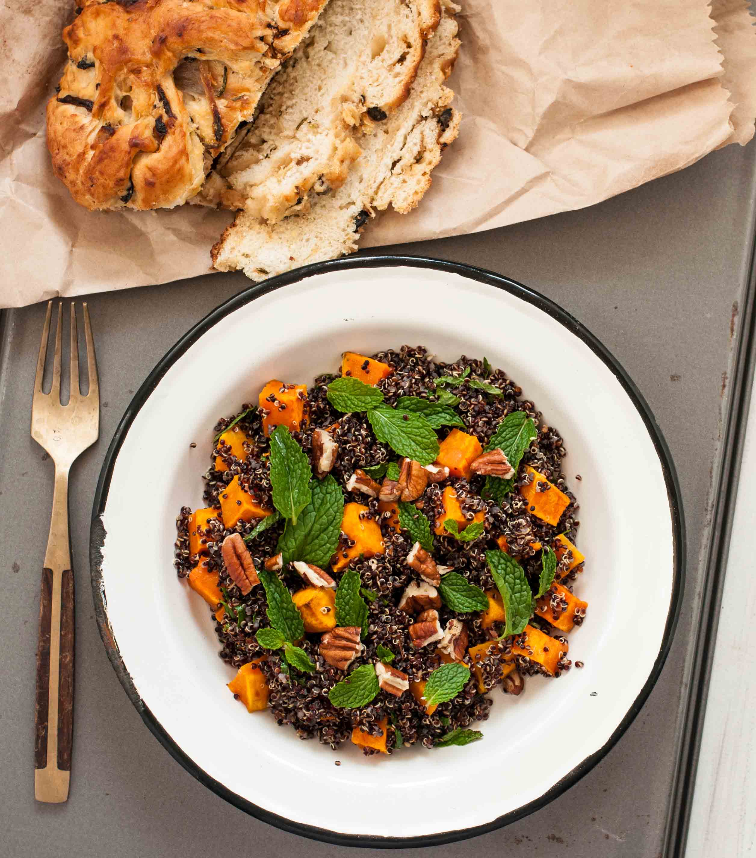 Black Quinoa Pumpkin Salad