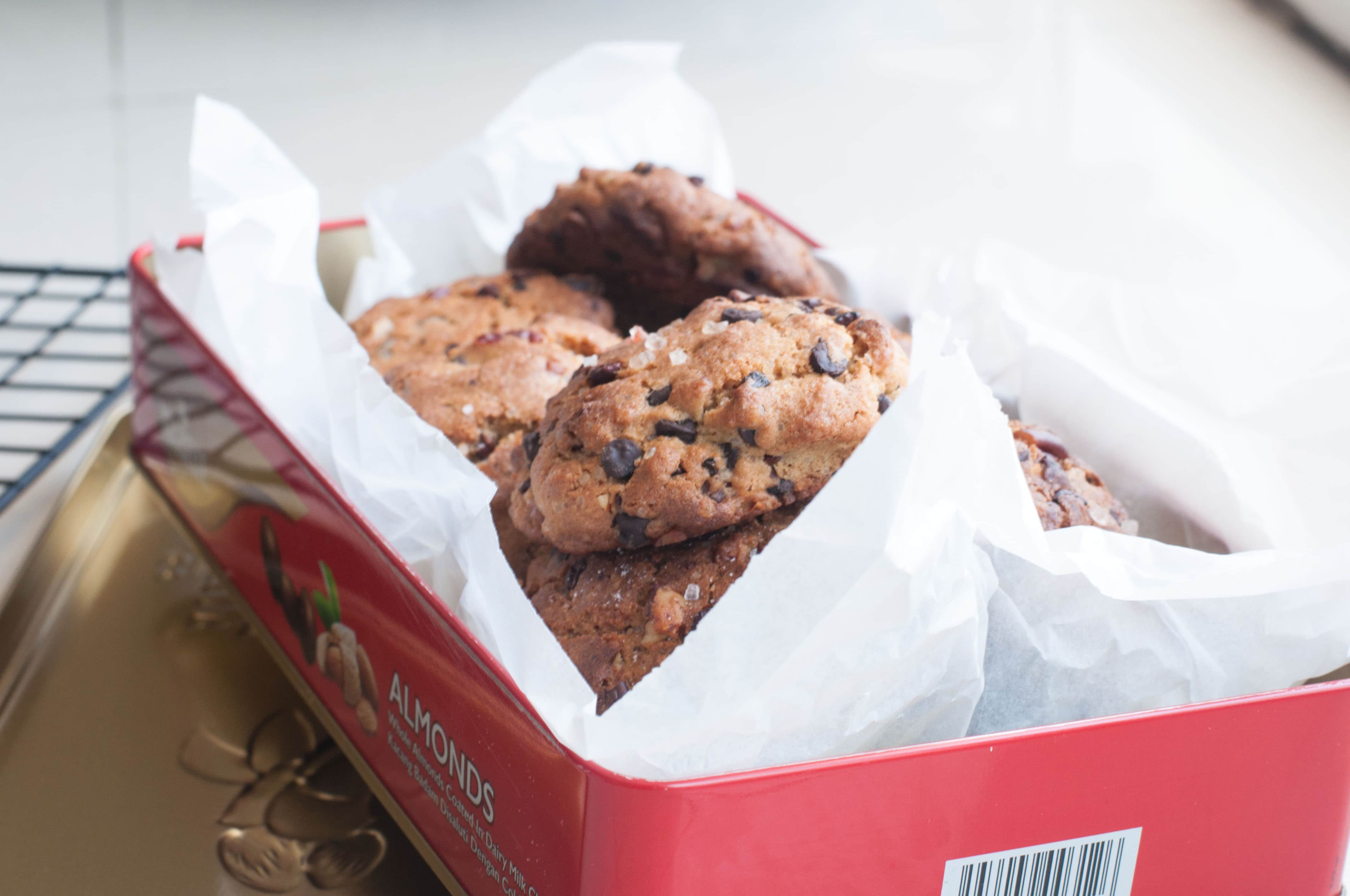 Healthy and Refined flour free Chocolate Chip Buckwheat Cookies