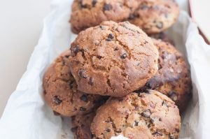 Healthy and Refined flour free Chocolate Chip Buckwheat Cookies