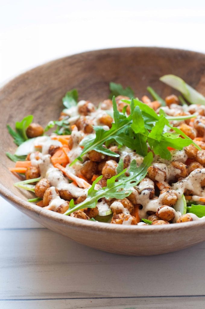 Power packed Chickpeas Tahini Salad