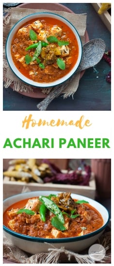Homemade Achari Paneer Masala