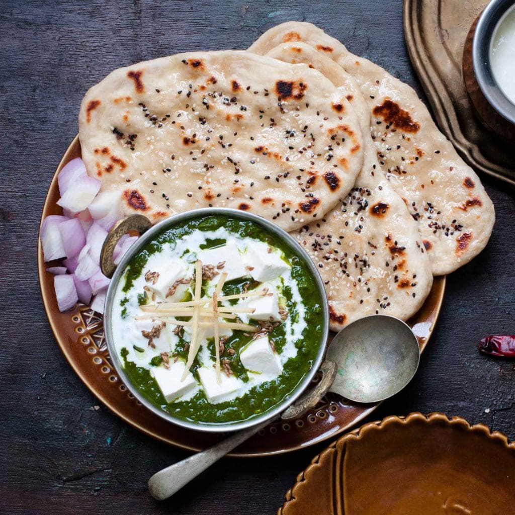 The best Palak Paneer Recipe - Dhaba Style - Easy to make recipe of the Famous Indian dish made with Spinach and Cottage Cheese