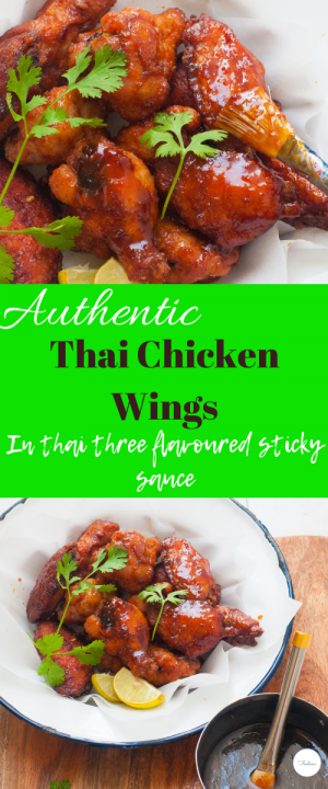 Thai Three Flavoured Sticky Chicken Wings