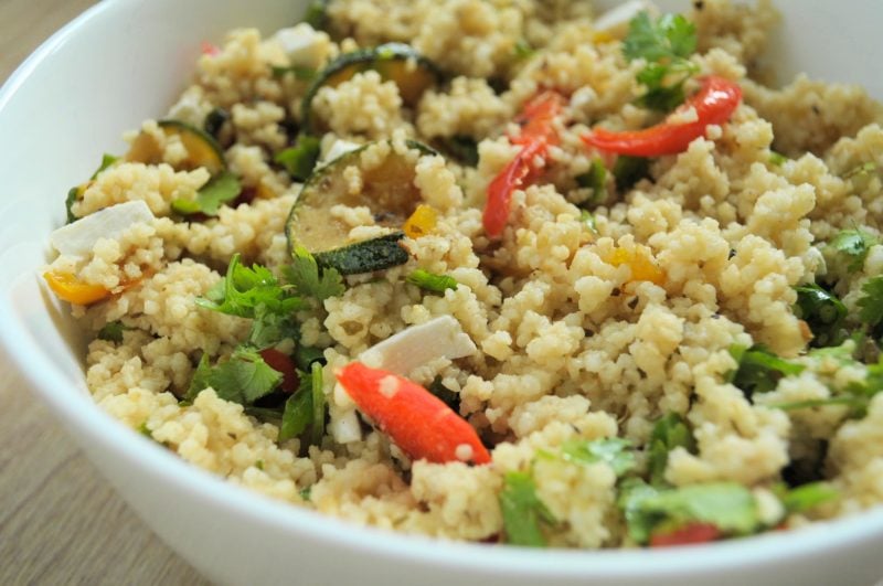 Faux cous cous with foxtail millet