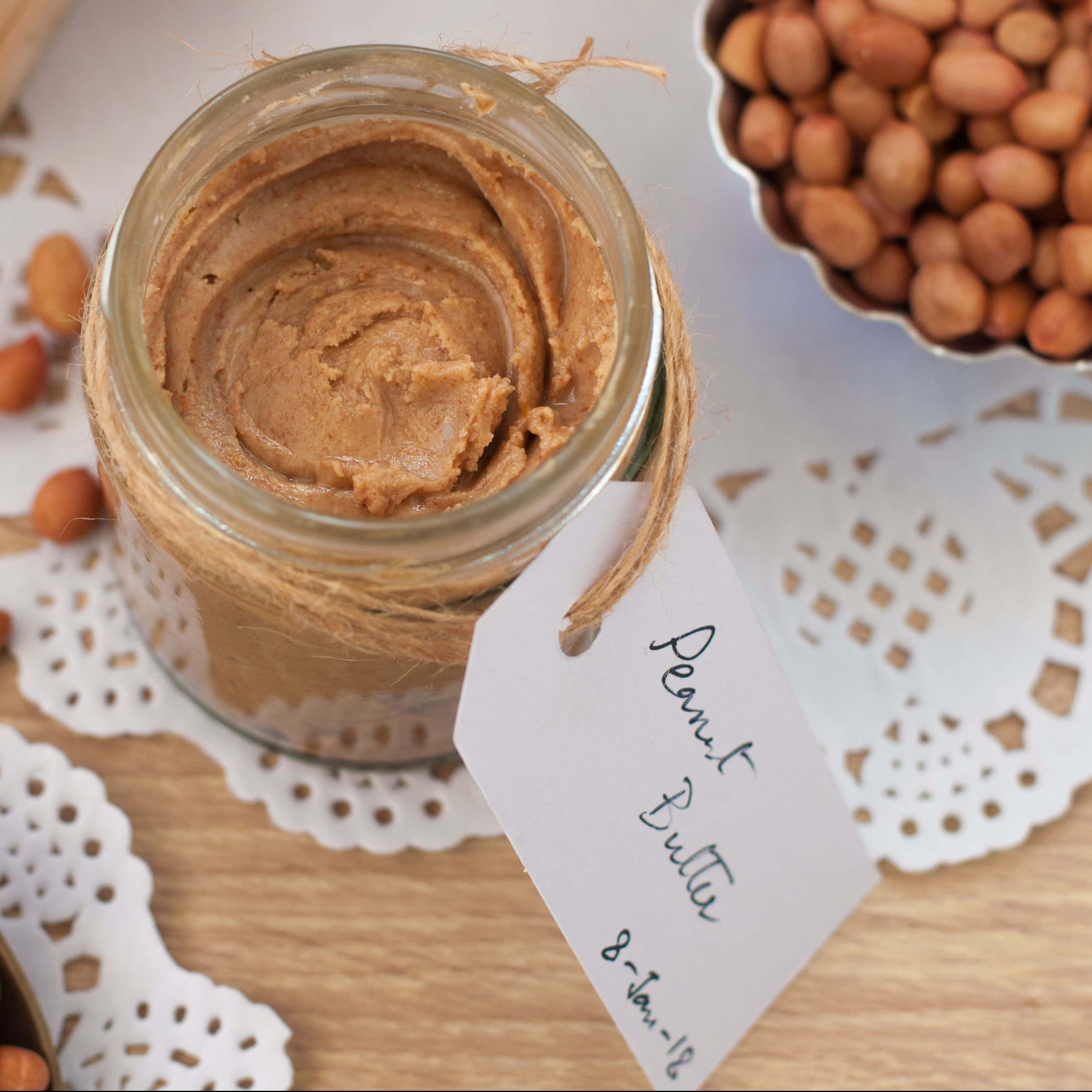 homemade sugarless peanut butter