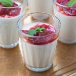 Vanilla Panna Cotta with Strawberry Compote
