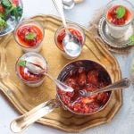Vanilla Panna Cotta with Strawberry Compote