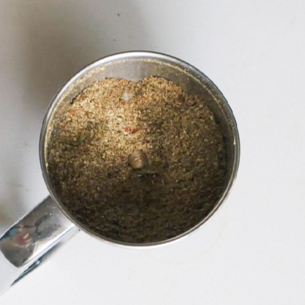 Powdered Spices needed to make pepper chicken in a blender