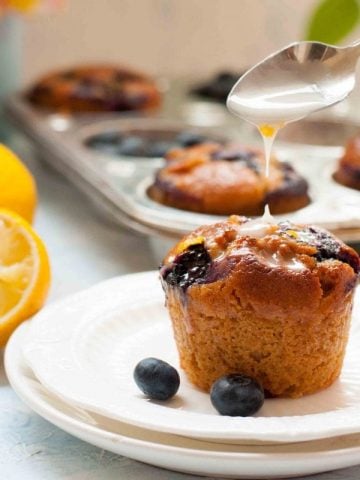 Healthy Banana Raisin Muffins