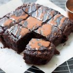 Dark and Decadent Chocolate Oats Brownies.The best Gluten Free Chocolate Brownie recipe made with 100% oatmeal.
