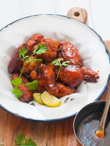 Thai Three Flavoured Sticky Chicken Wings