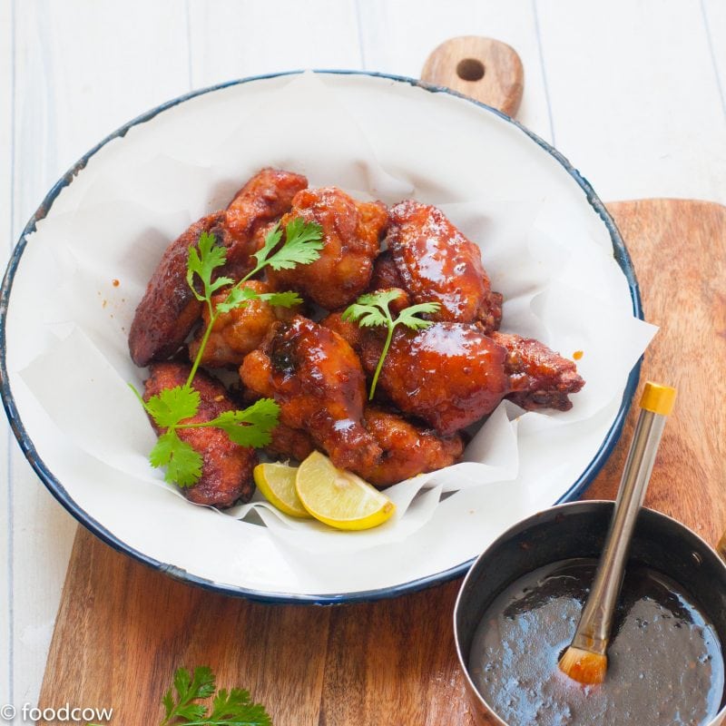 Thai Three Flavoured Sticky Chicken Wings