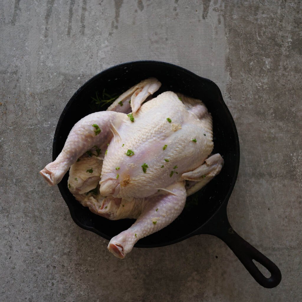 Buttermilk Chicken ready to be roasted