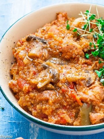 Mushroom & Chicken Quinoa Bowl_ Instant Pot & Pressure Cooker Recipe