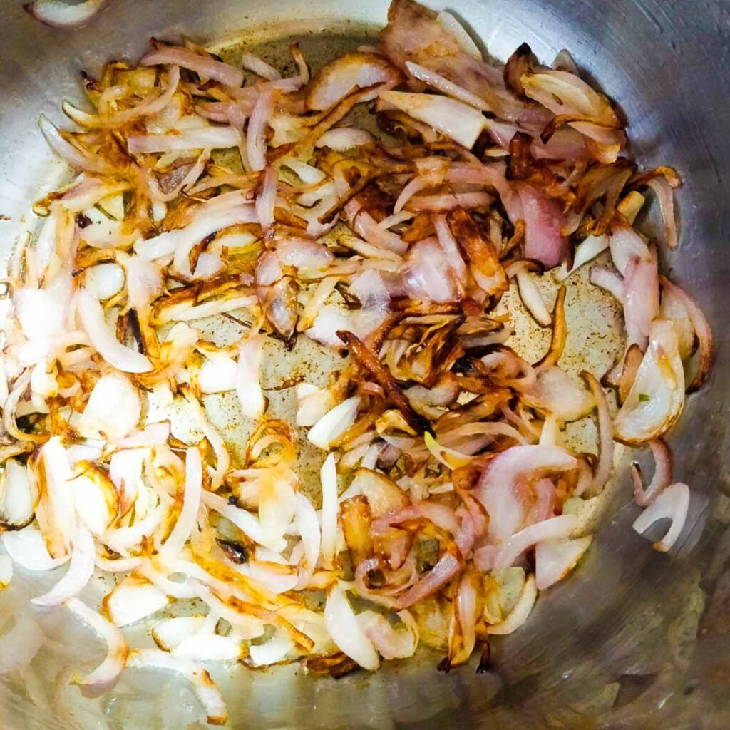 browning the onions in the instant pot