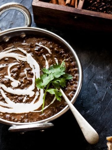Restaurant Style Dal Makhani Recipe - with instant pot and pressure cooker methods.Authentic Punjabi dal makhani recipe is Gluten Free & Vegetarian. #dal #indianfood #vegetarian #lentils #punjabi #indianrecipe #dalmakhani