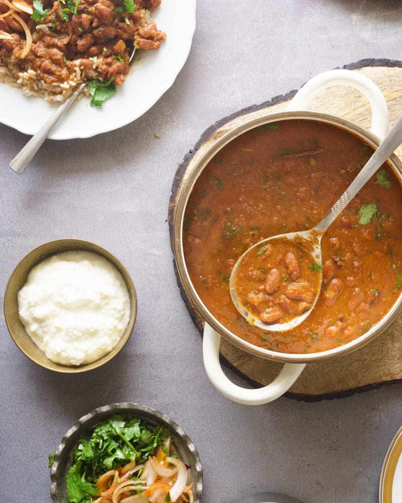 Instant Pot Rajma without Soaking Dried or Canned Kidney Beans