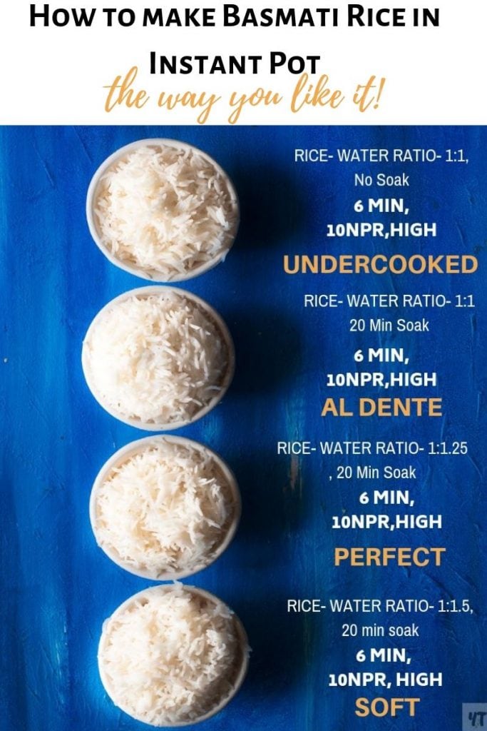 How to Cook Basmati rice in Instant Pot