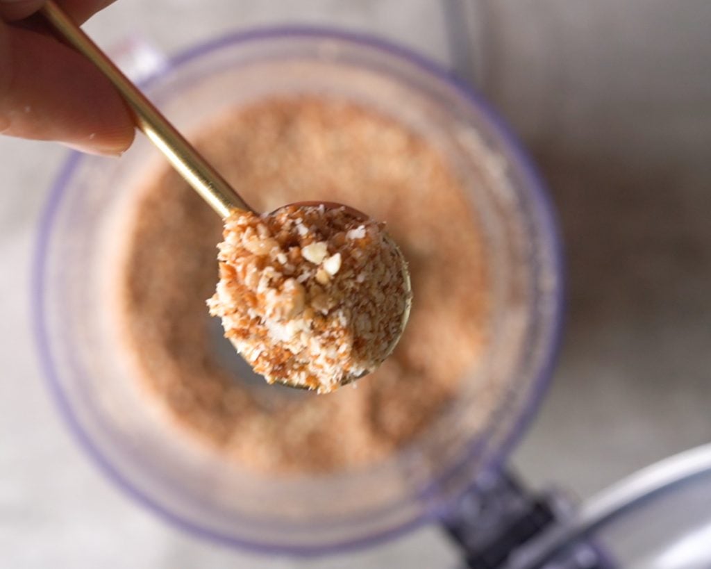 powdered nuts and jaggery