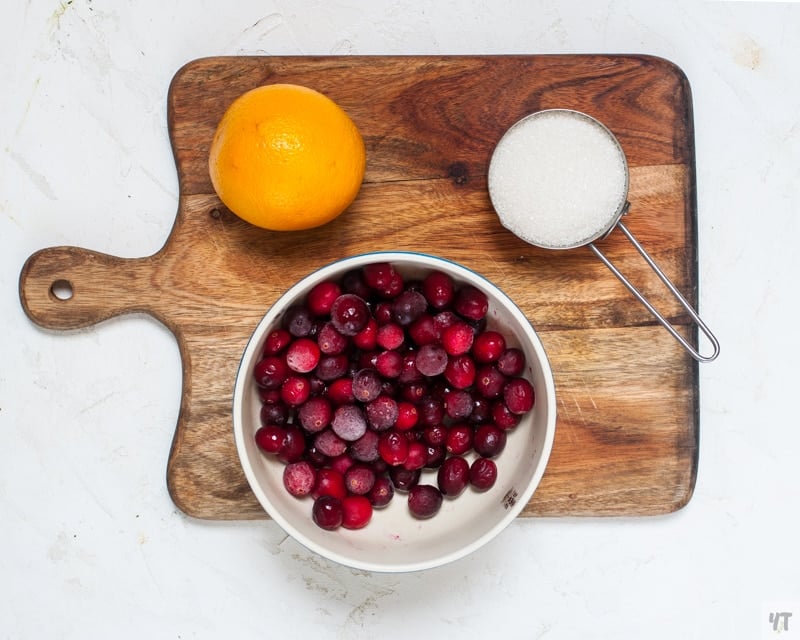 Ingredients for Instant Pot Cranberry Sauce