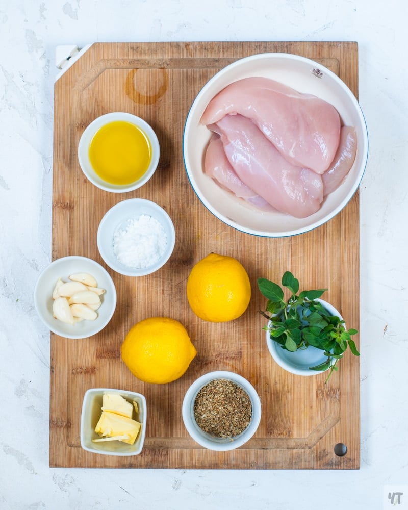 ingredients for instant pot lemon garlic chicken