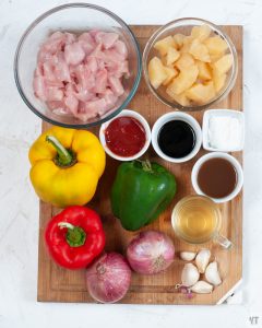 Ingredients for Instant Pot Sweet and Sour Chicken