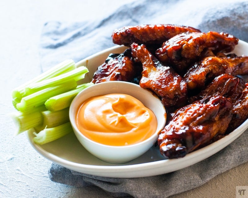 Instant Pot Chicken Wings with mayonnaise and celery