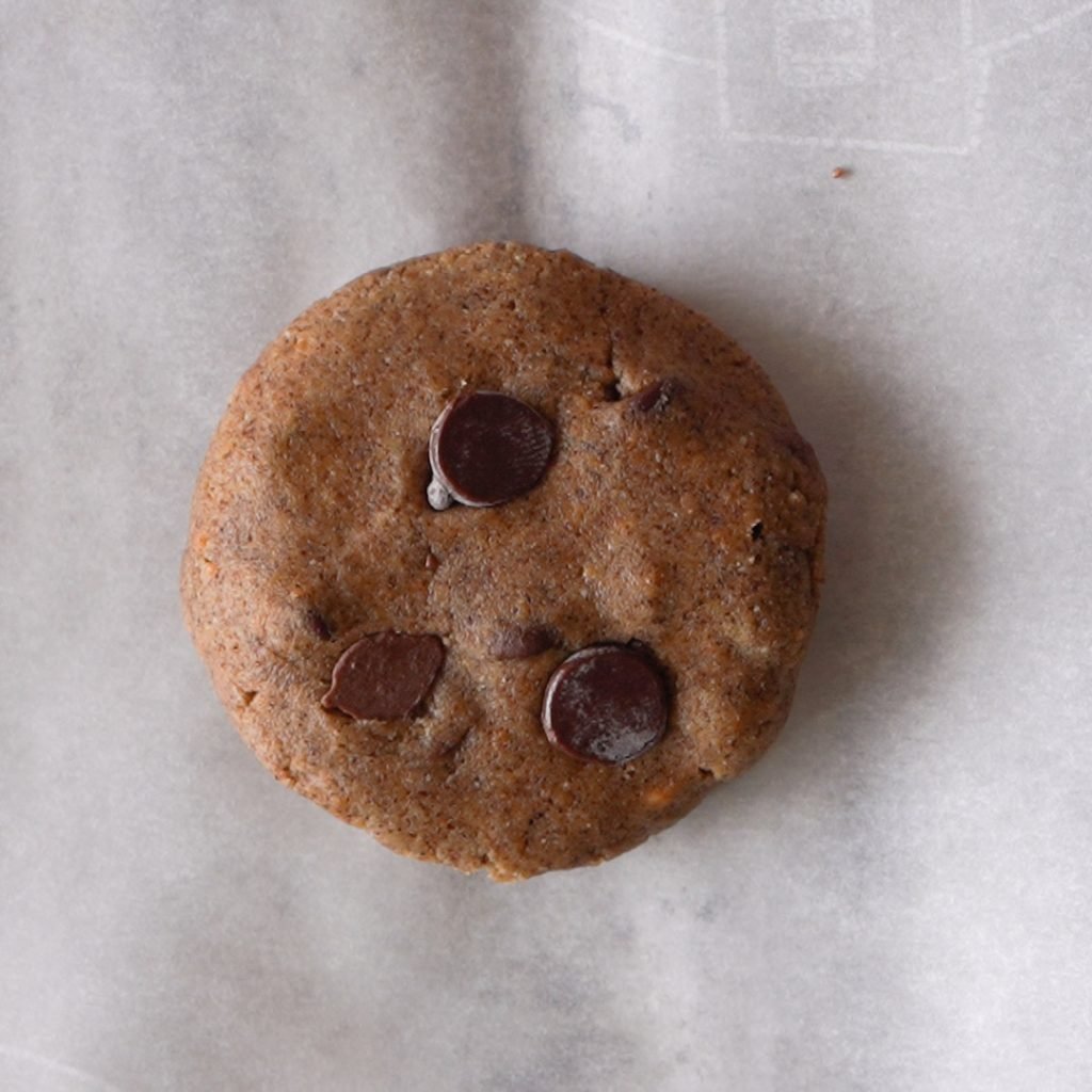 shaping ragi cookie dough