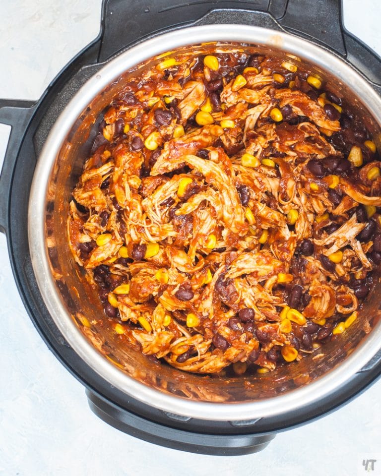 Instant Pot Salsa Chicken - Mexican Shredded Chicken for Tacos