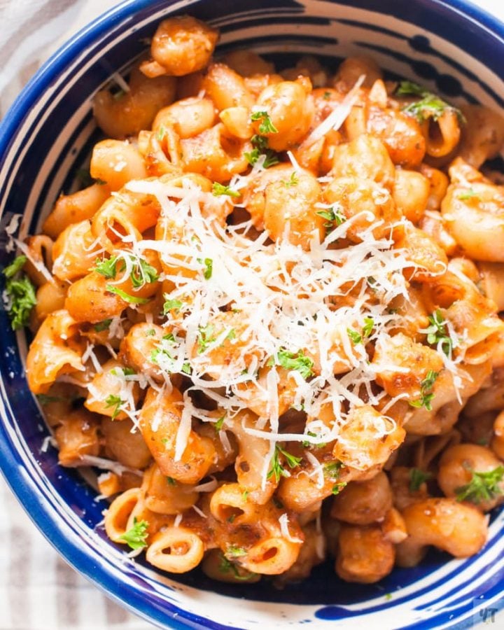 Pasta with Chickpeas Instant Pot Pasta e Ceci with stove top instructions