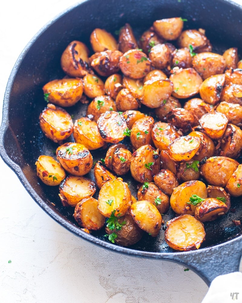 Instant Pot Crispy Honey Garlic Potatoes