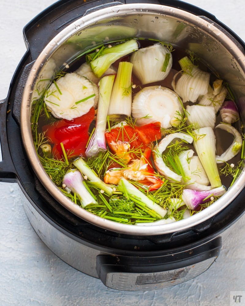 Instant Pot Vegetable Stock Recipe
