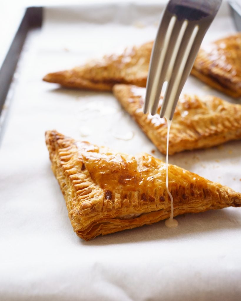 Glazed apple turnovers