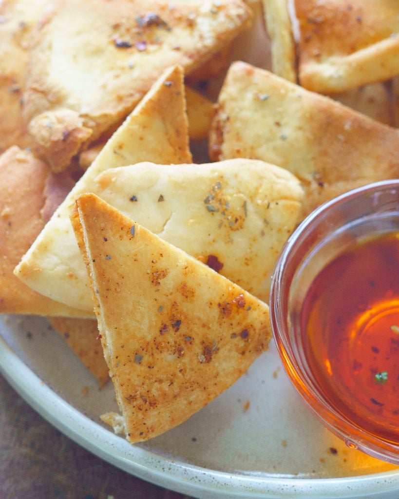 Crispy Air fryer Pita Chips