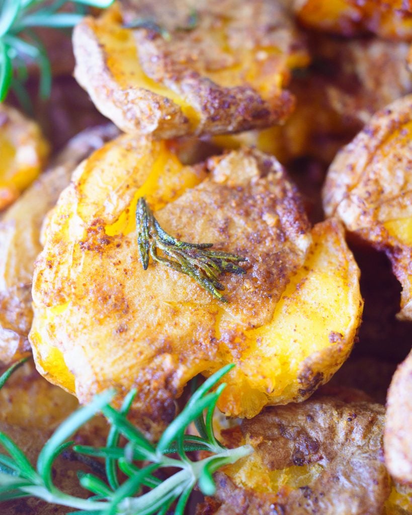 air fryer smashed potatoes