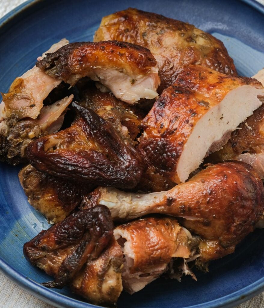 rotisserie chicken Cut into pieces