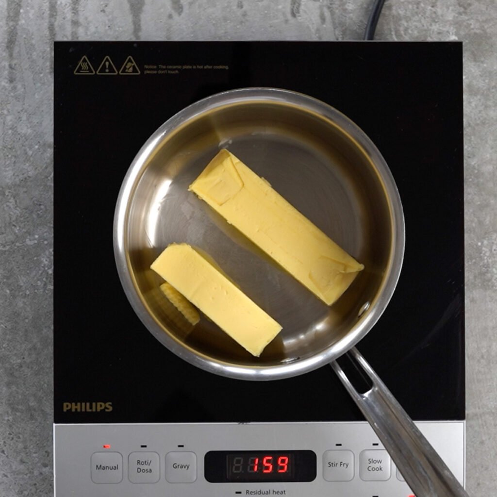 Butter in a pan