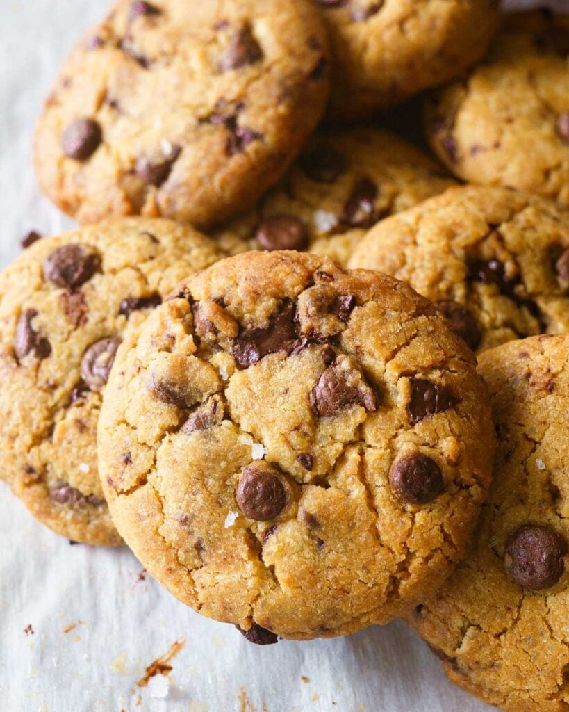 Eggless Chocolate Chip cookie with sea salt