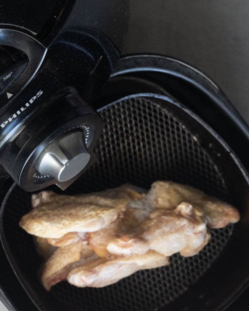 Air Fryer Frozen Chicken Wings - No Thaw