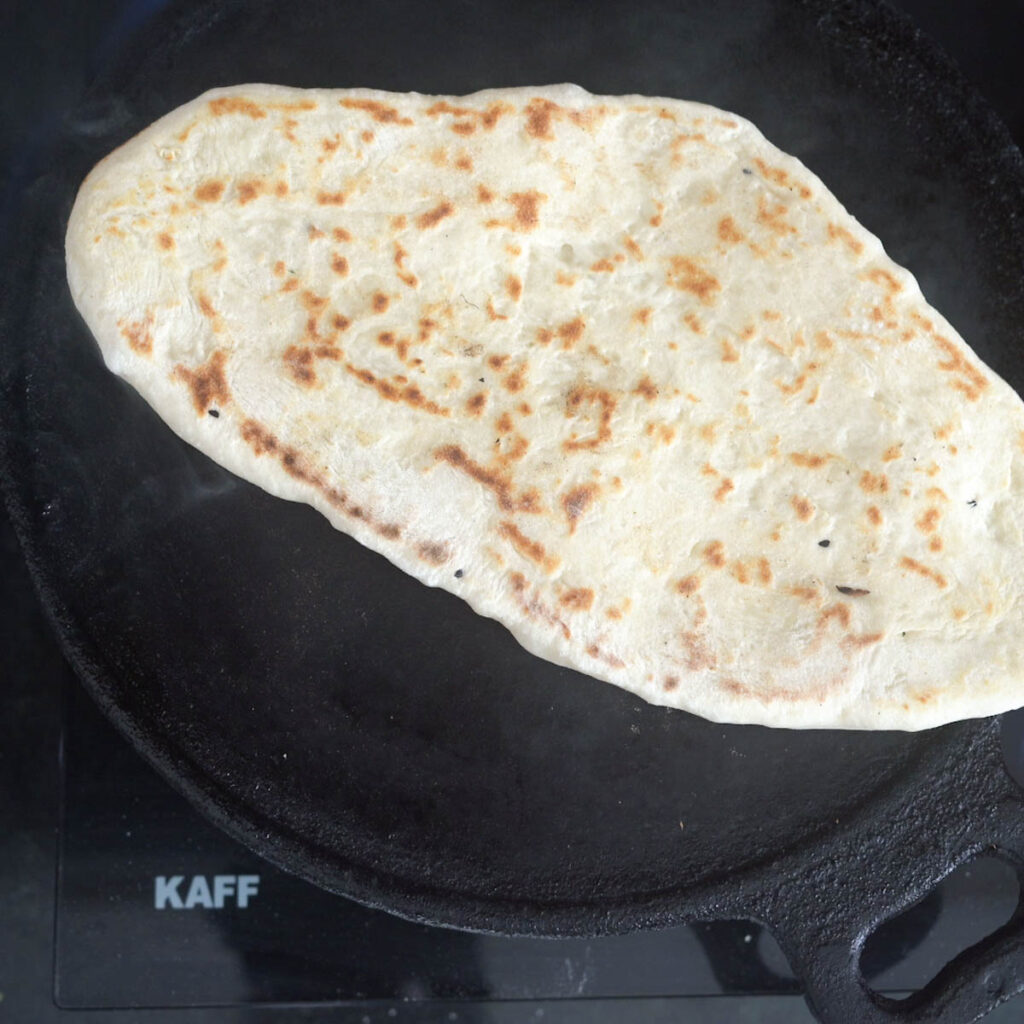 back side of the naan