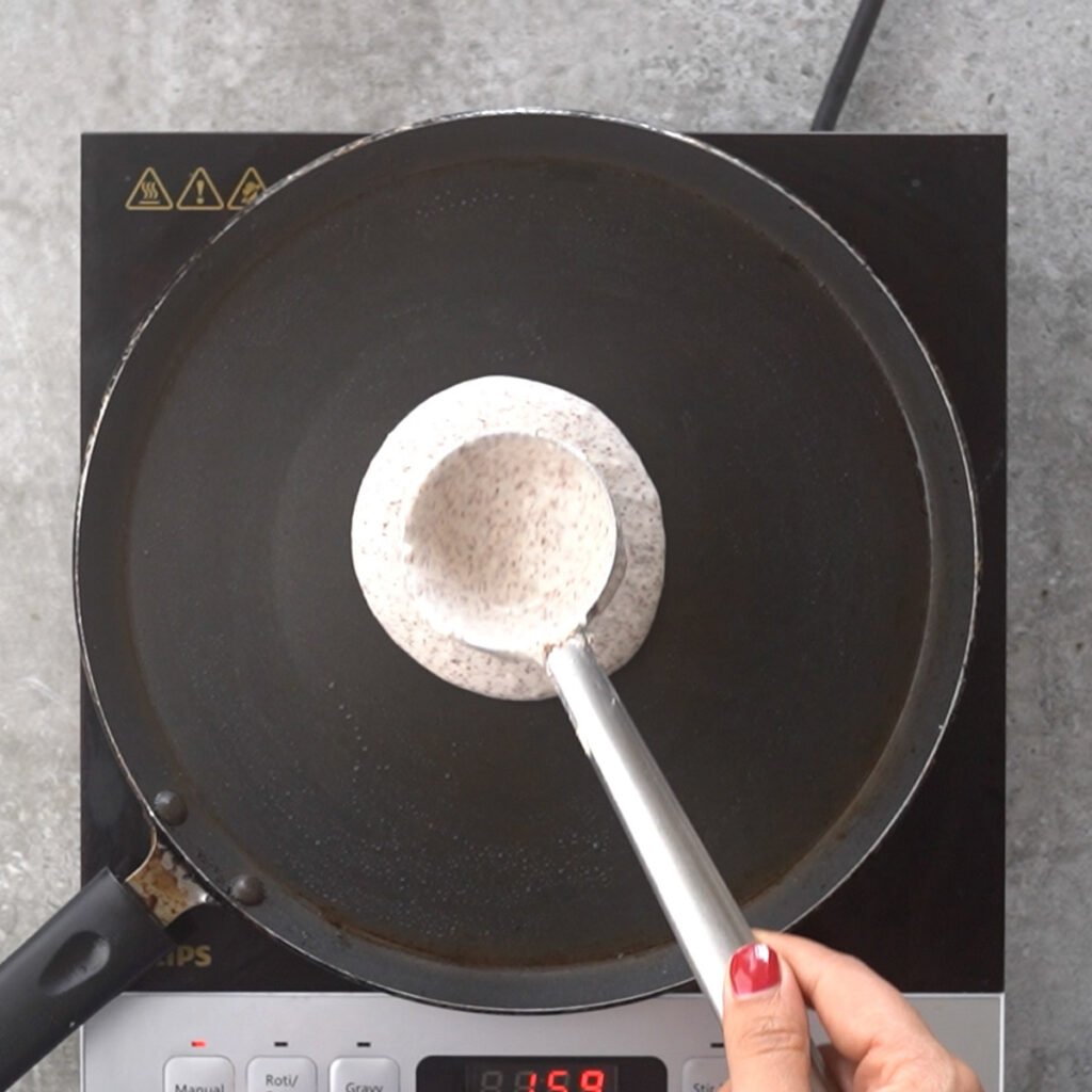 making ragi dosa