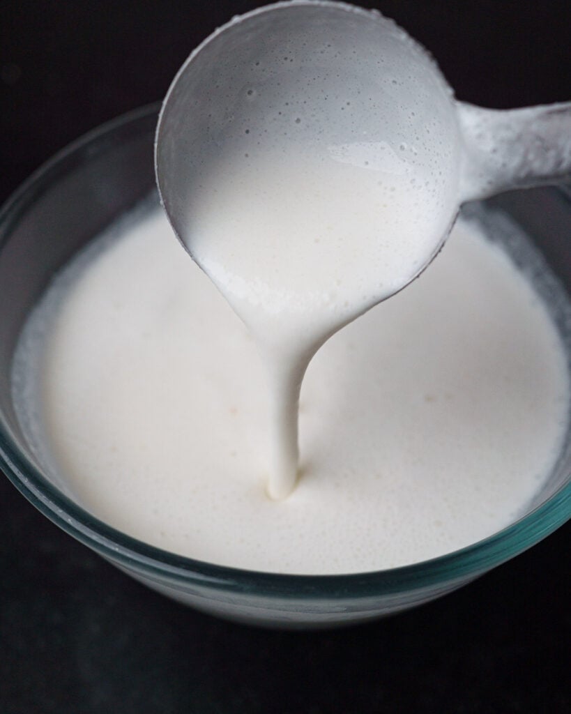 Appam batter in a bowl