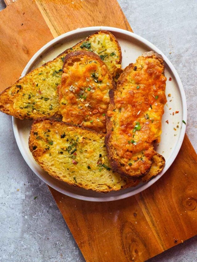 Air Fryer Crispy Garlic Bread