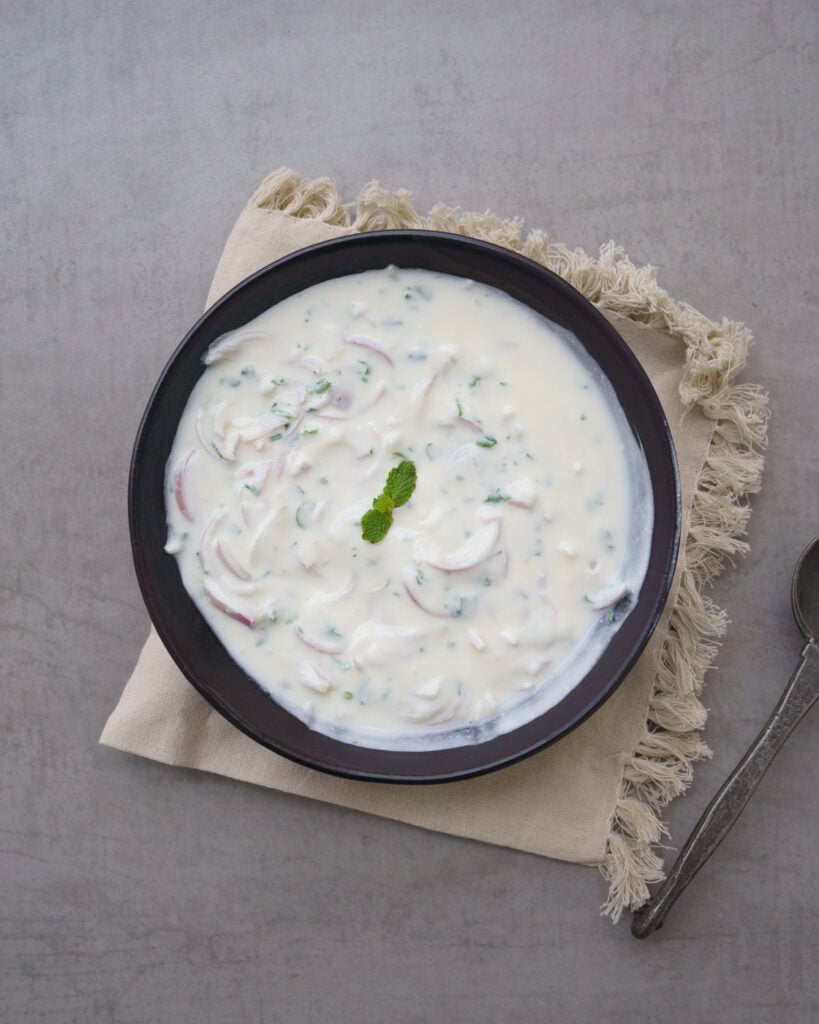 Onion raita