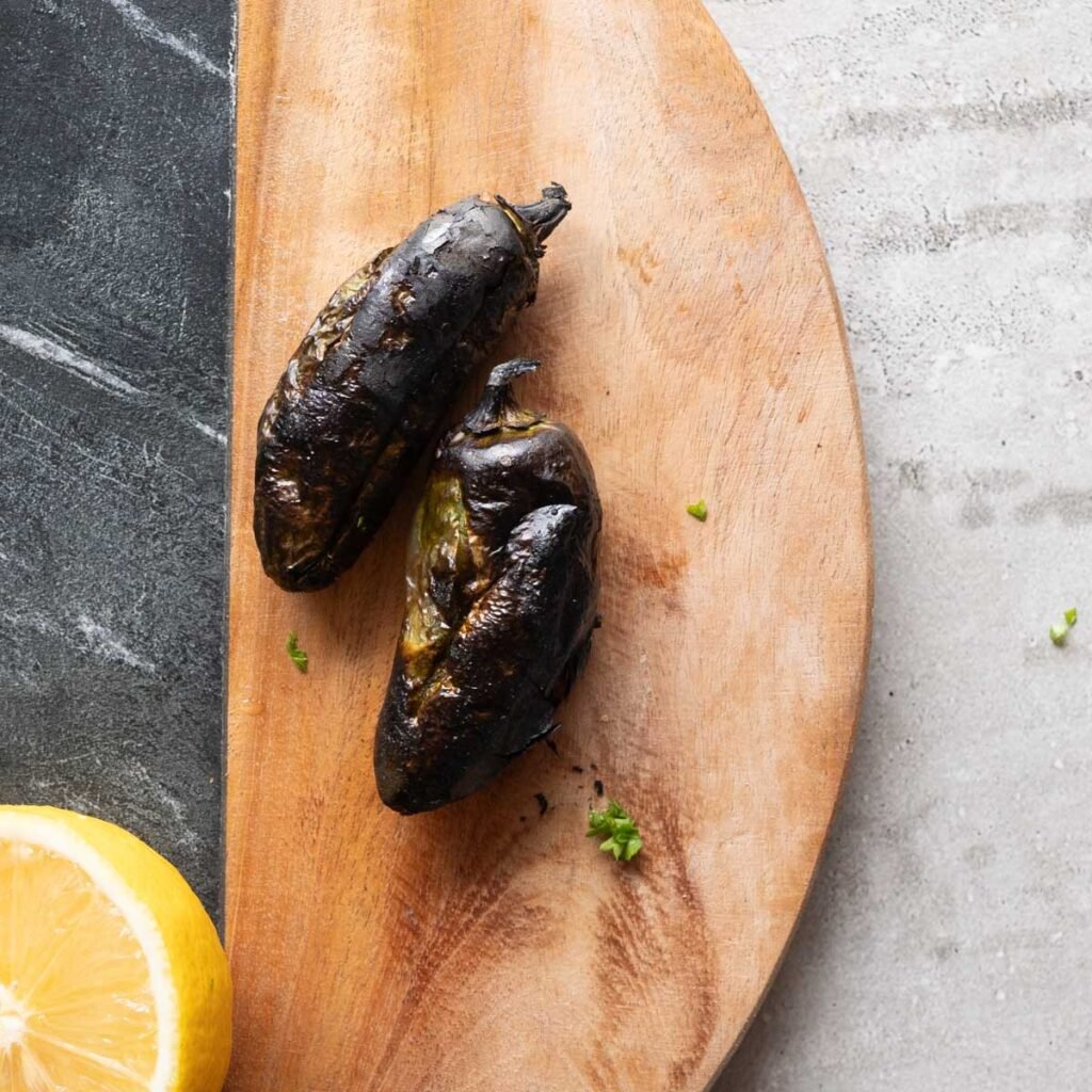 Charred jalapenos