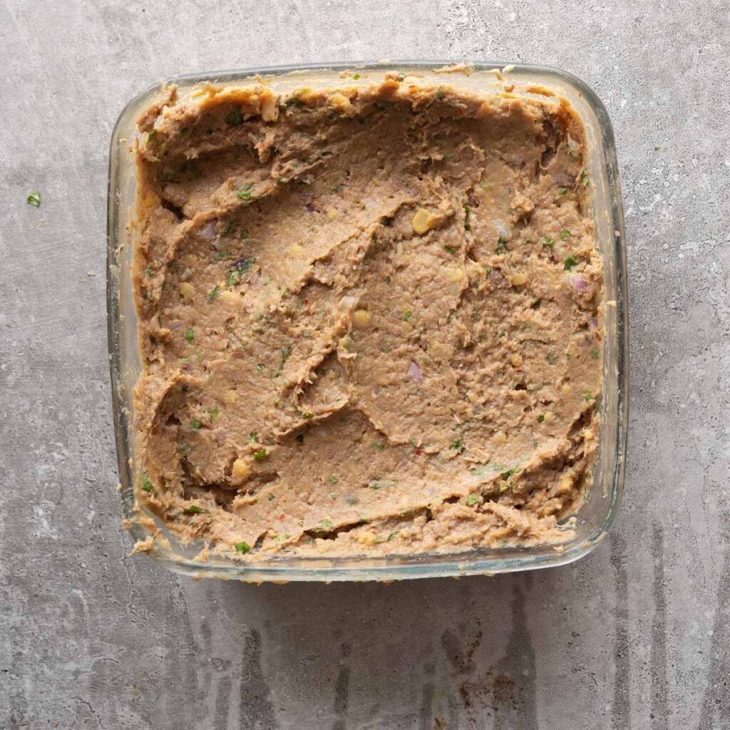 Prepared shami kebab mix